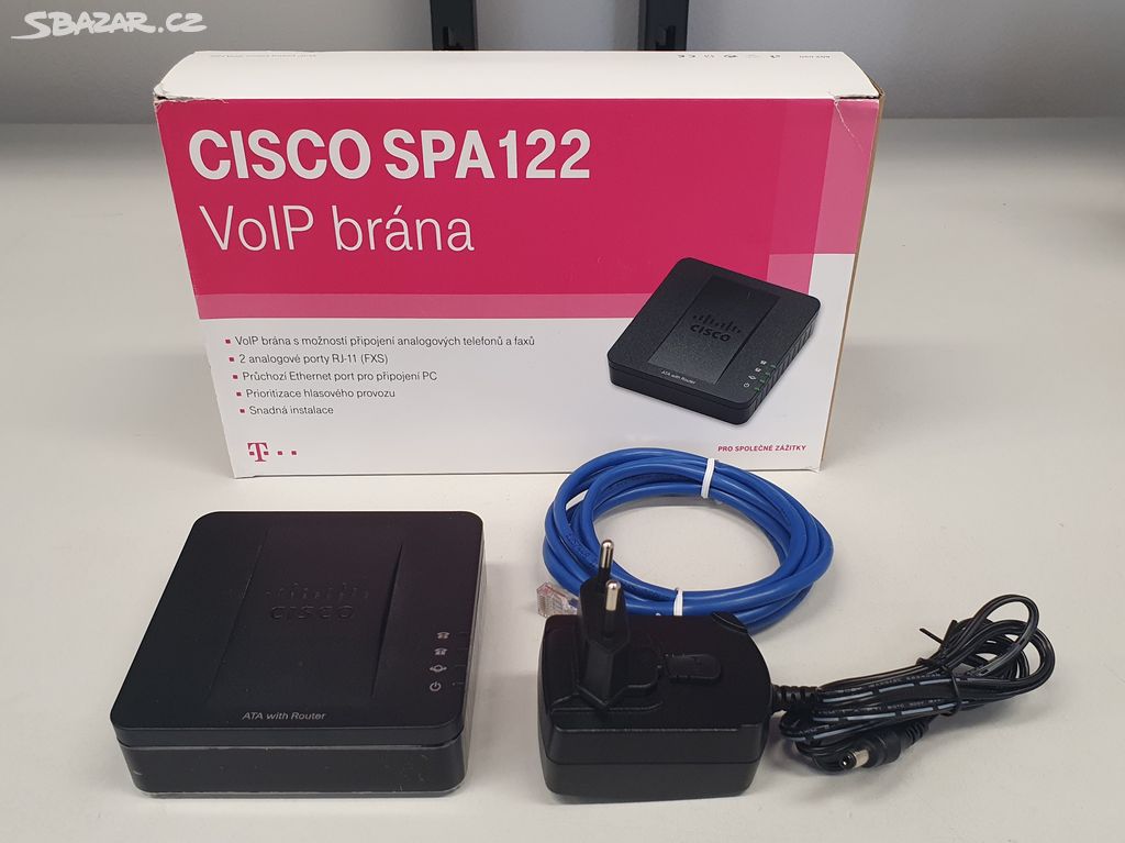 VoIP brána + router CISCO SPA122