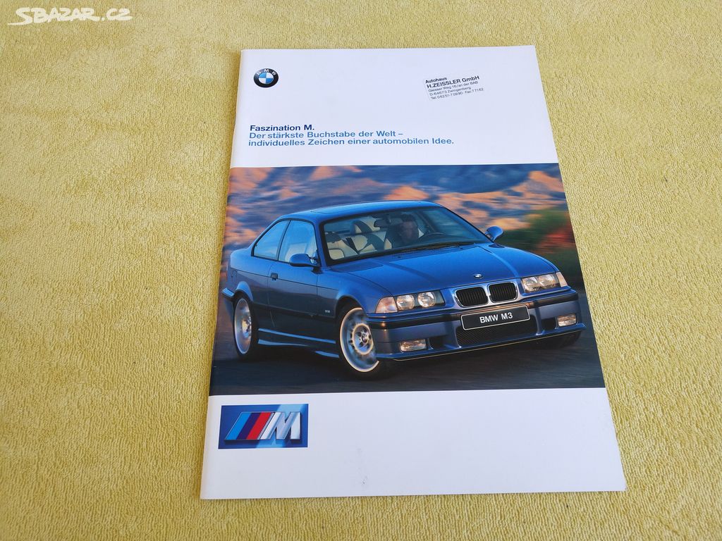 Prospekt BMW M3 Coupé E36 (1998), 42 s, D