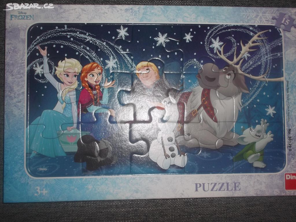 5 dílků puzzle ledové království Brno