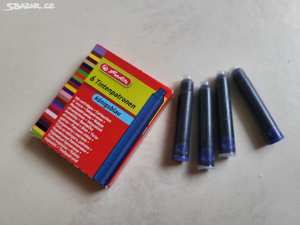 Herlitz Inkoustové bombičky 6 ks + 4 ks - modré,