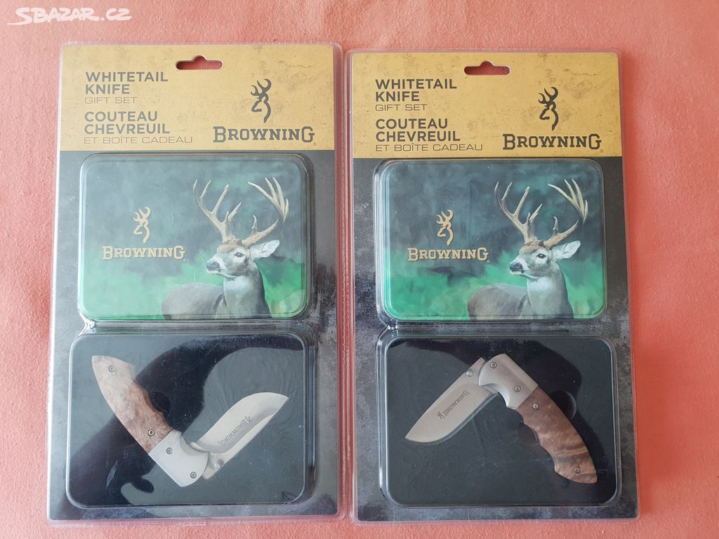 BROWNING Whitetail Knife Gift Set, sada 2