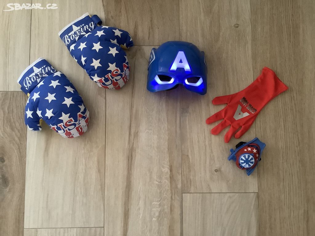 Advengers Kapitán Amerika - maska, rukavice