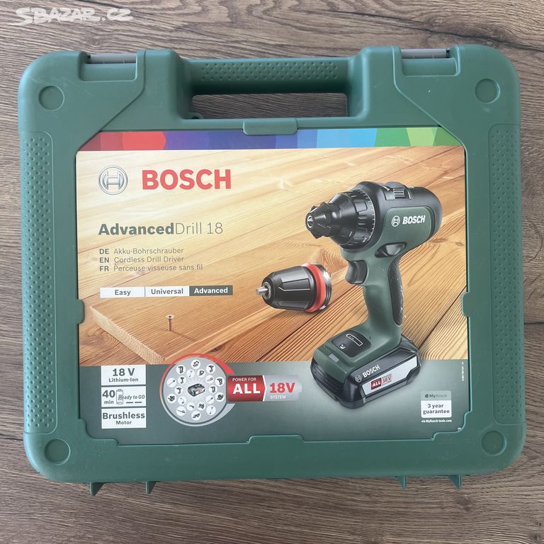 AKU vrtací šroubovák Bosch ADVANCED drill 18