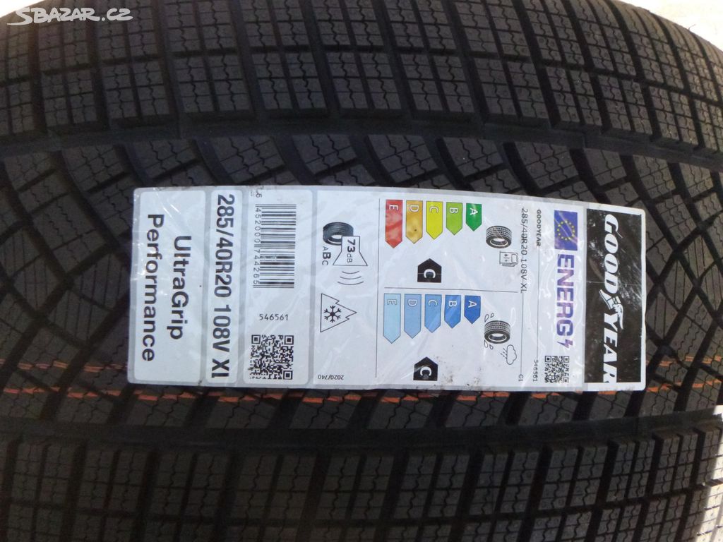 1x 285/40 r20 zimní goodyear Ultragrip (DOT 2523)