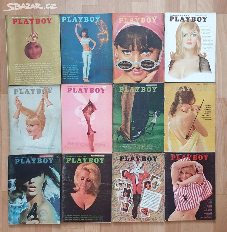 US PLAYBOY - KOMPLETNÍ ROČNÍK 1965 VČETNĚ PLAKÁTŮ