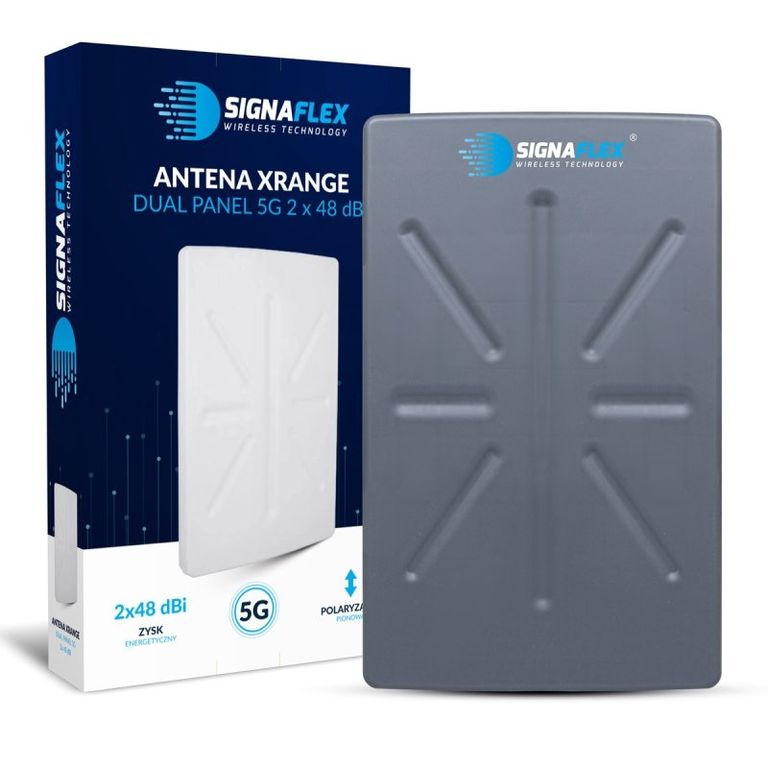 Venkovní 3G/4G/5G LTE anténa Signaflex 2x48 dBi