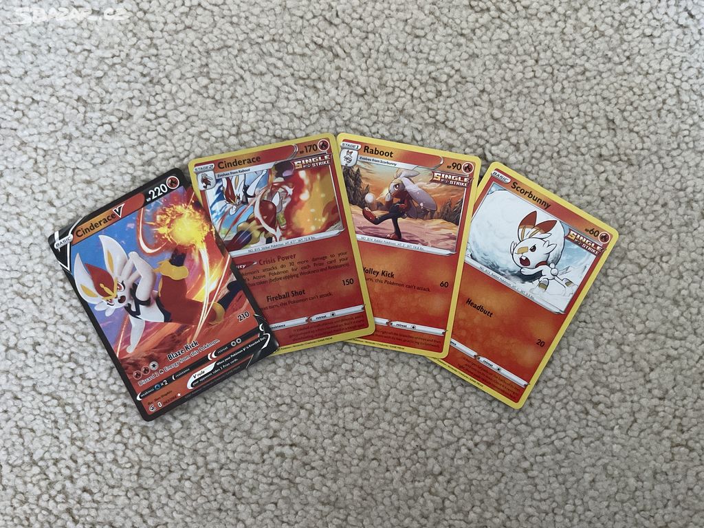 Pokémon set kartiček CINDERACE