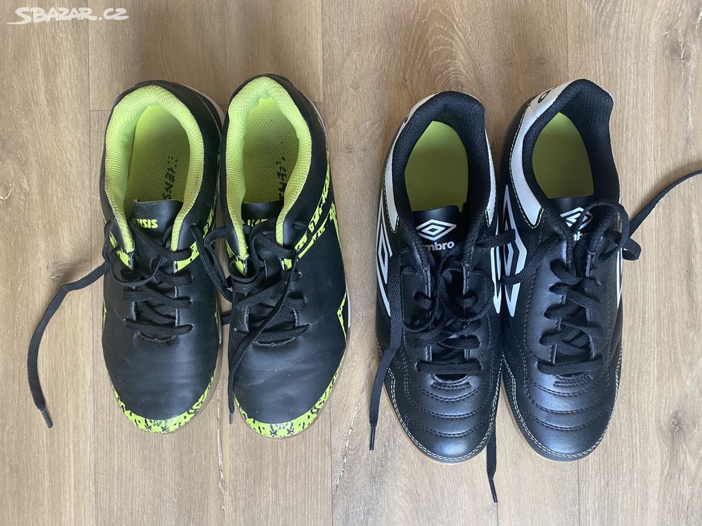 Tenisky sálovky Umbro vel. 40,5 a Kensis vel. 38