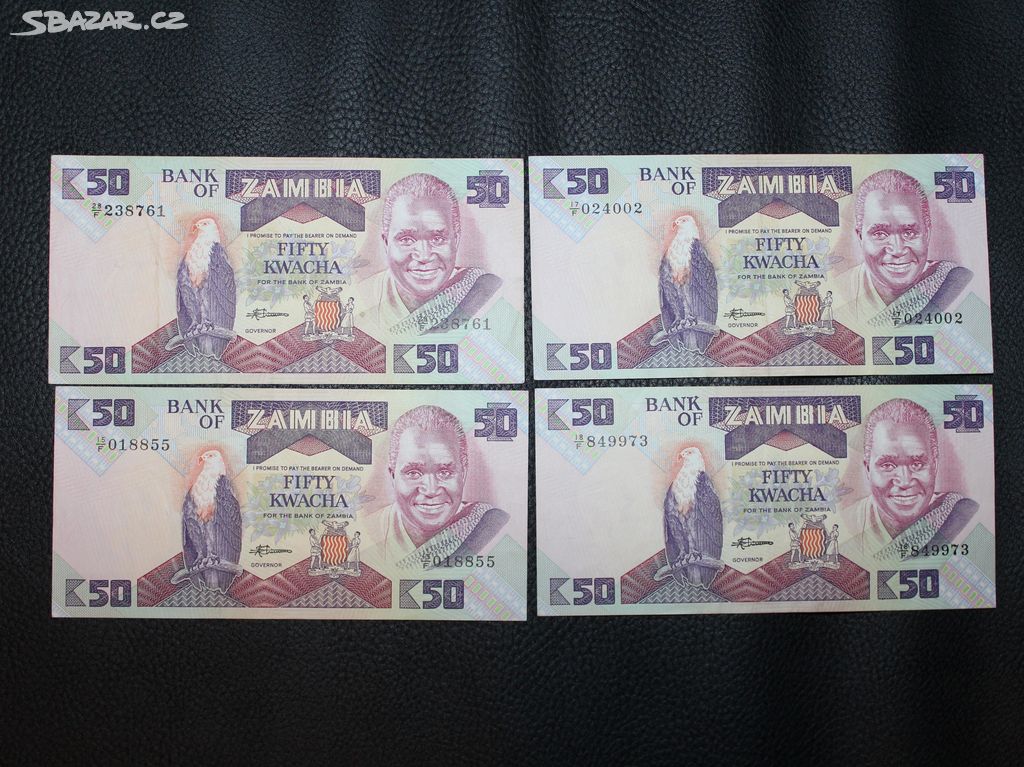 Zambie 3 X 50 Kwacha