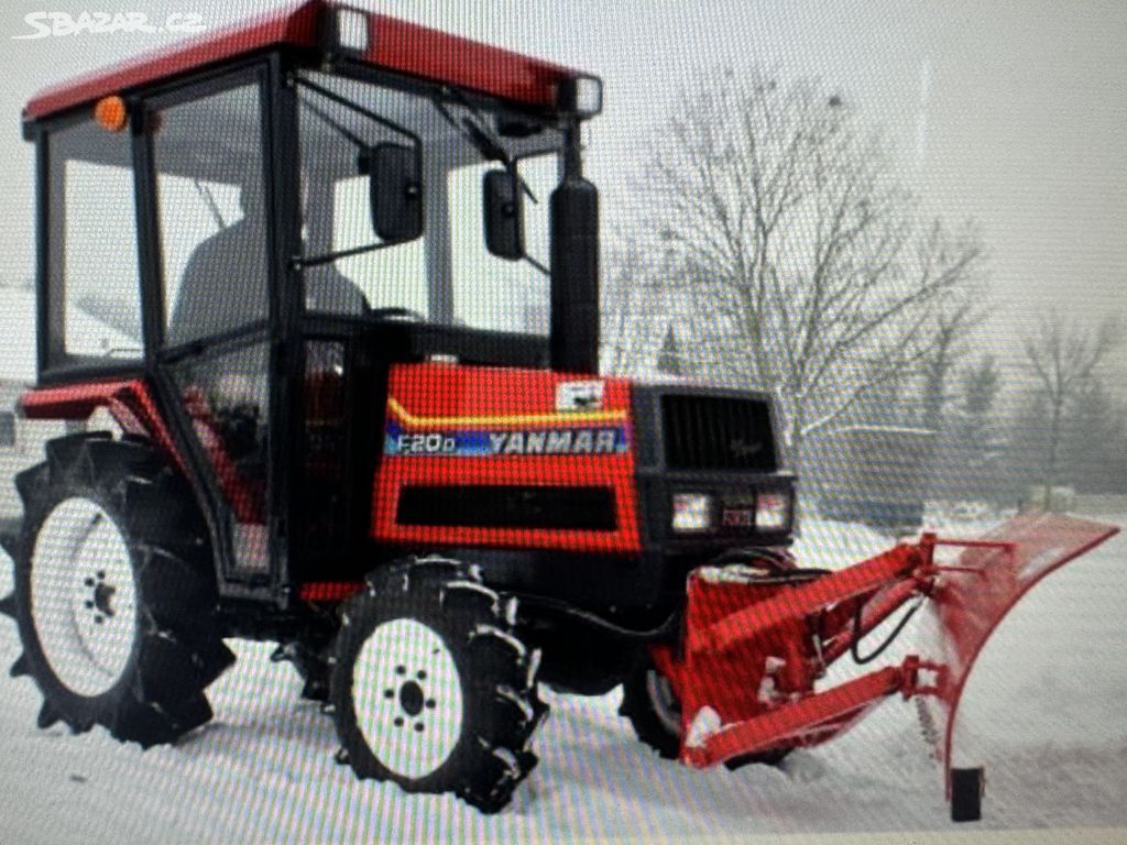 Malotraktor YANMAR F18D Kabina+pluh+Sypač na sůl