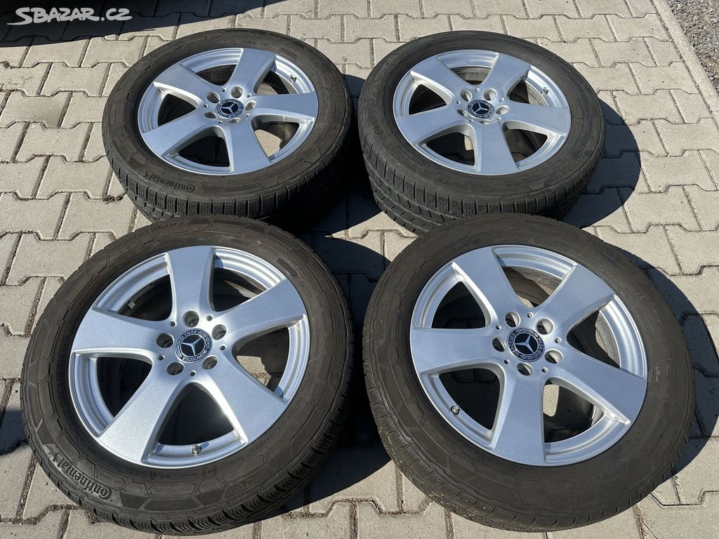 4x al kola 5x112 17 + pneu zimní 225/55 R17C