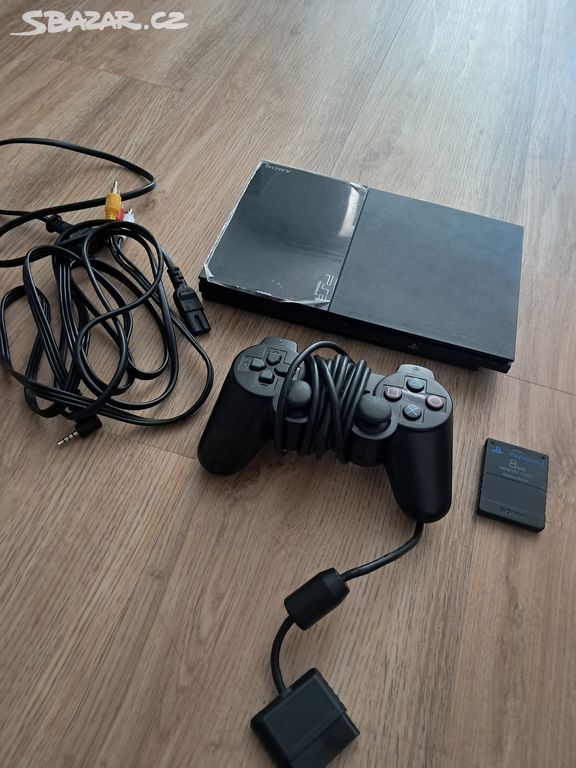 PlayStation 2 Slim + paměťová karta