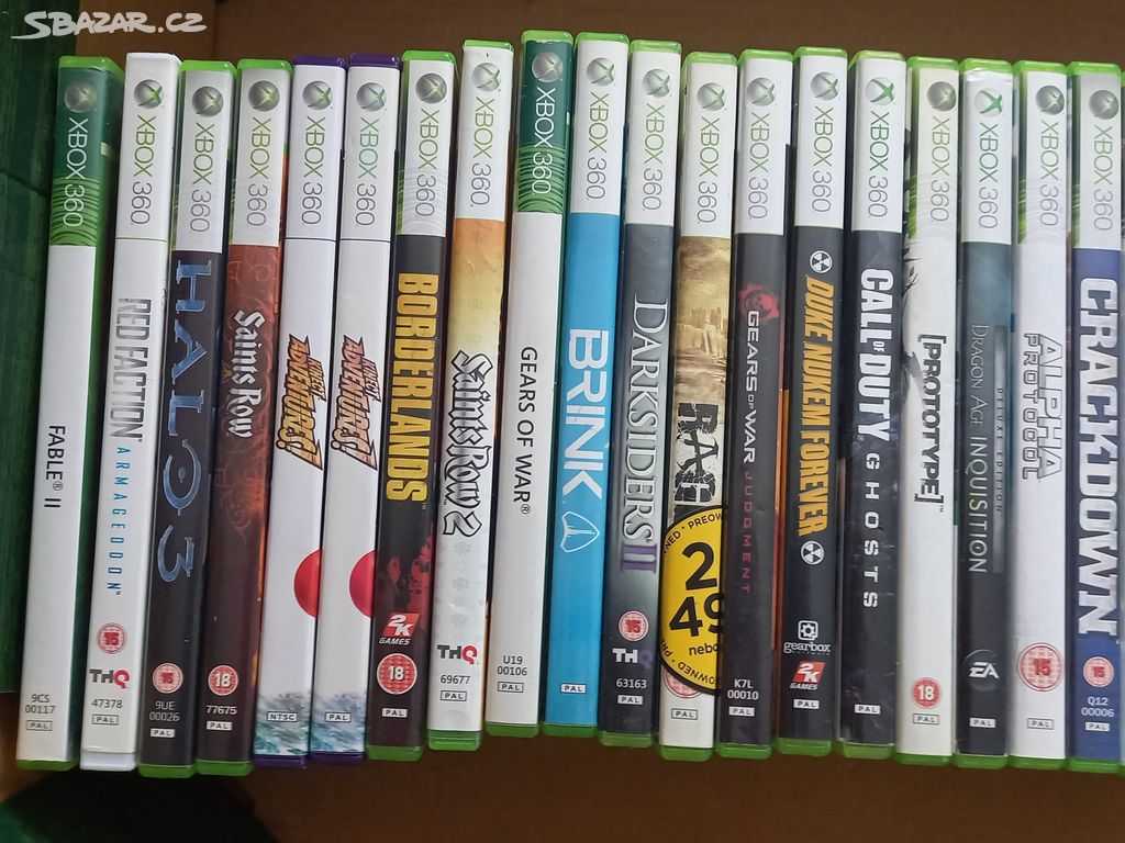 Prodám Hry XBOX 360 150kč / kus