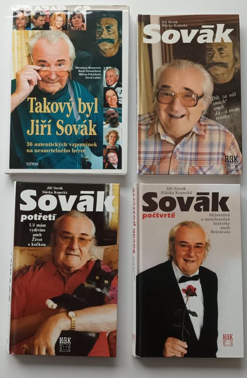 Knihy o V. Burianovi, J. Sovákovi, M. Šimkovi