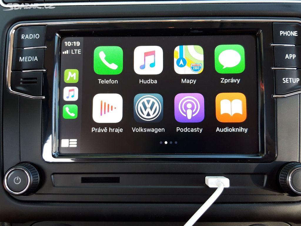 VW RCD360 330+ Android Auto - CarPlay CZ menu