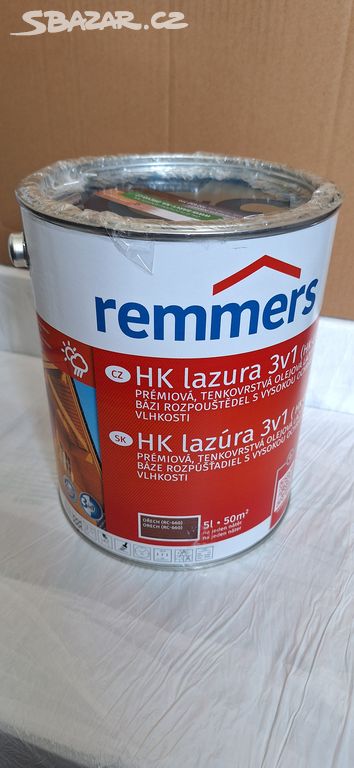 Lazura Remmers HK-LASUR 5L 2260 Ořech 3v1, více ks