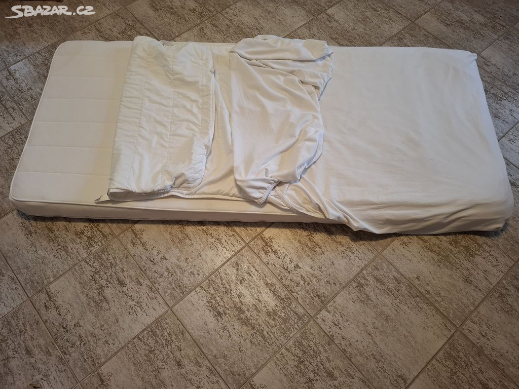 Daruji matraci Ikea 70x160 s chráničem a povlečení