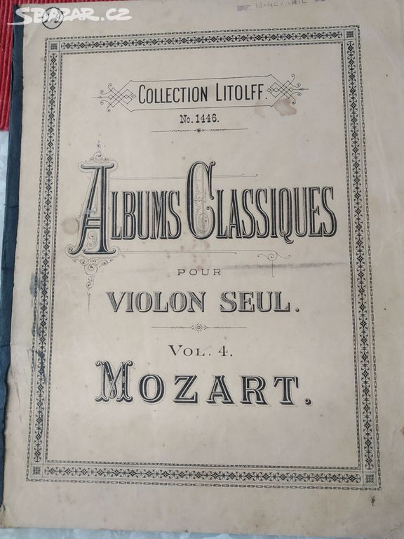 Noty - Mozart - Albums Classiques