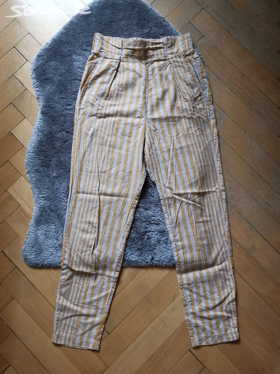 Dámské pruhované kalhoty Pull & Bear vel. XS/S