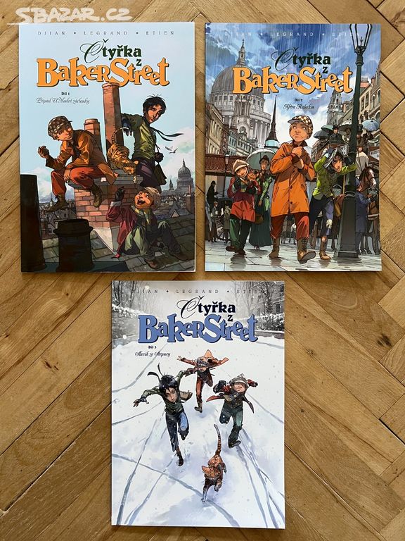 Komiksy Čtyřka z Baker Street 1-3