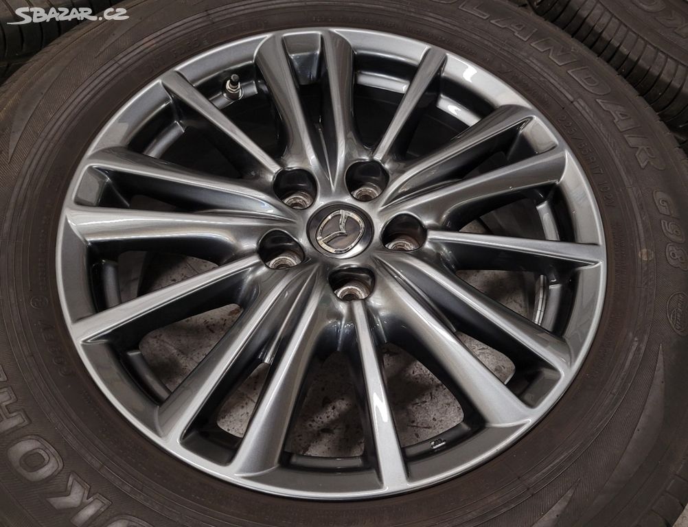 Mazda CX5 ,17' alu disky, letní pneu,TPMS senzory