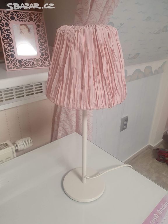 Stolní lampička IKEA dívčí růžová LED,jako nová!