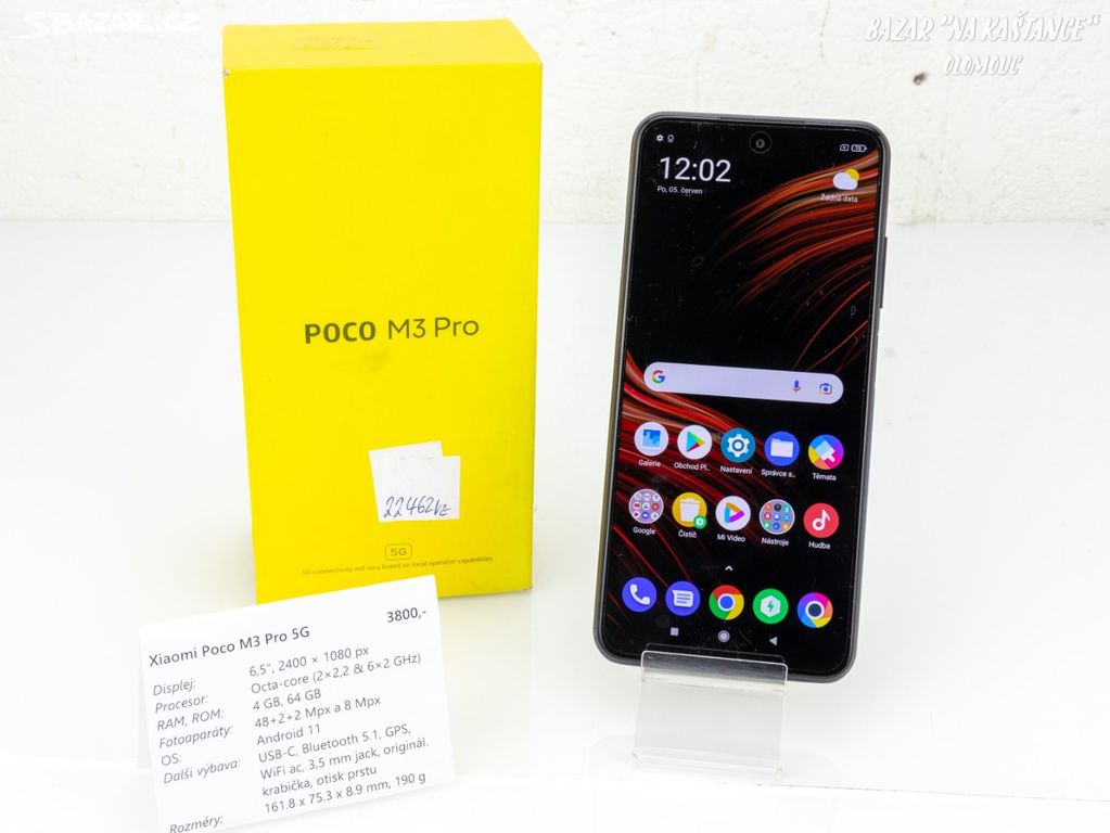 Chytrý mobilní telefon Xiaomi Poco M3 Pro 5G