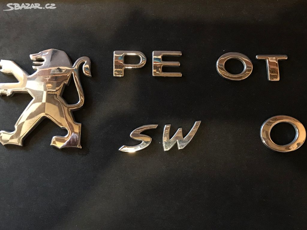 peugeot 307 písmena a emblem - Znojmo - Sbazar.cz