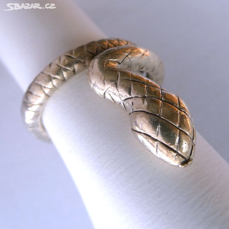 Ag prsten had, vel. 58/ 18,5 mm, 10,40 g, značený