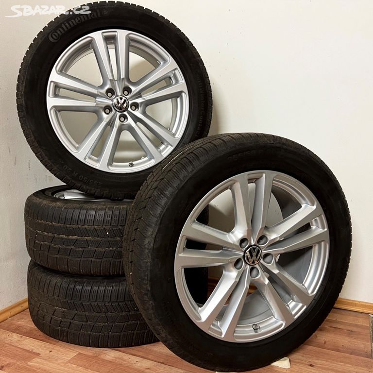 VW TOUAREG 3 5x112 R19 ET33+ZIMNÍ 255/50R19 6,5mm