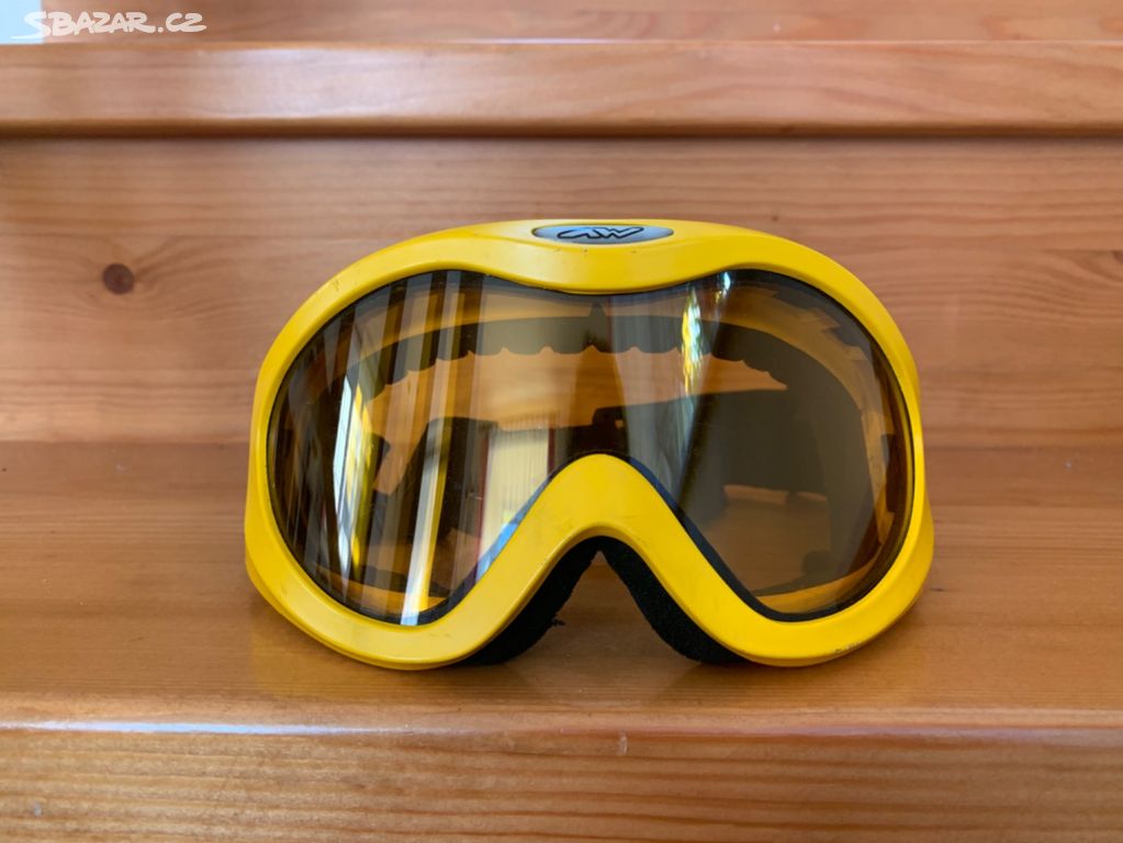 Lyžařské brýle pro dospělé - žluté