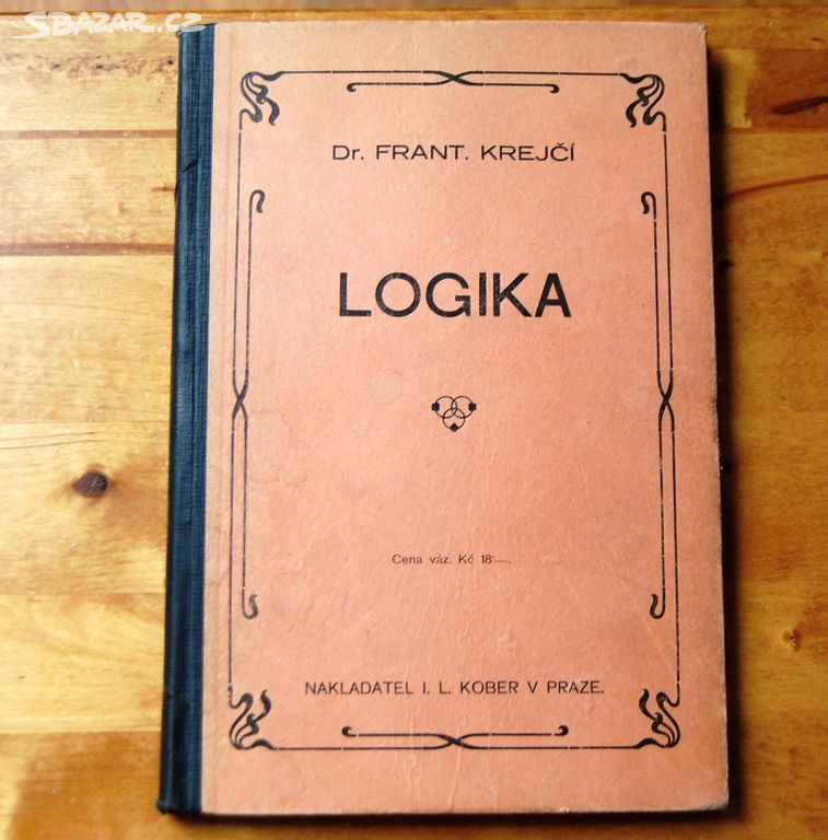 starožitná učebnice LOGIKA pro školy (1921)