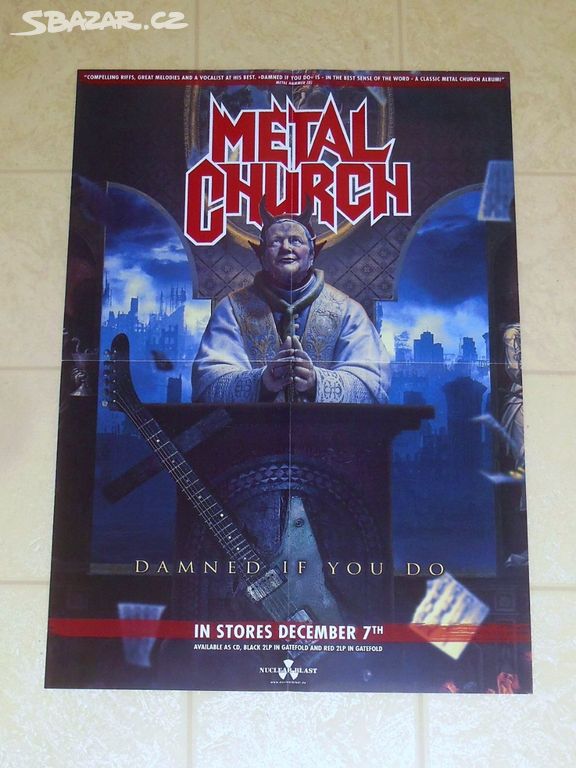 Originál plakát "Metal Church - Damned If You Do"