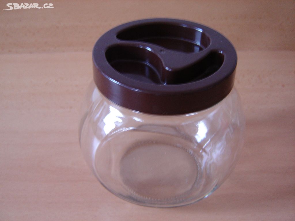 Dóza na potraniny 1,2 l - sklo + plastové víčko