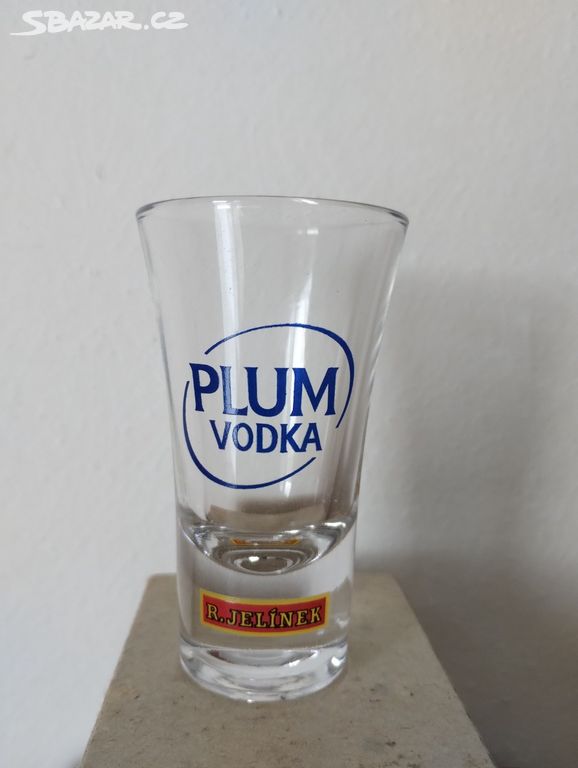 Skleničky Plum vodka panák NOVÉ 12 ks