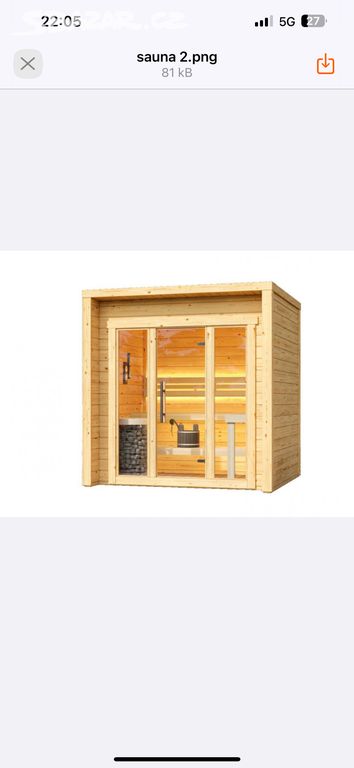 Venkovní sauna PETRA