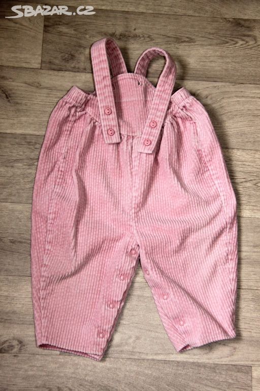 Dětské lacláčové kalhoty velikost 6-12 m