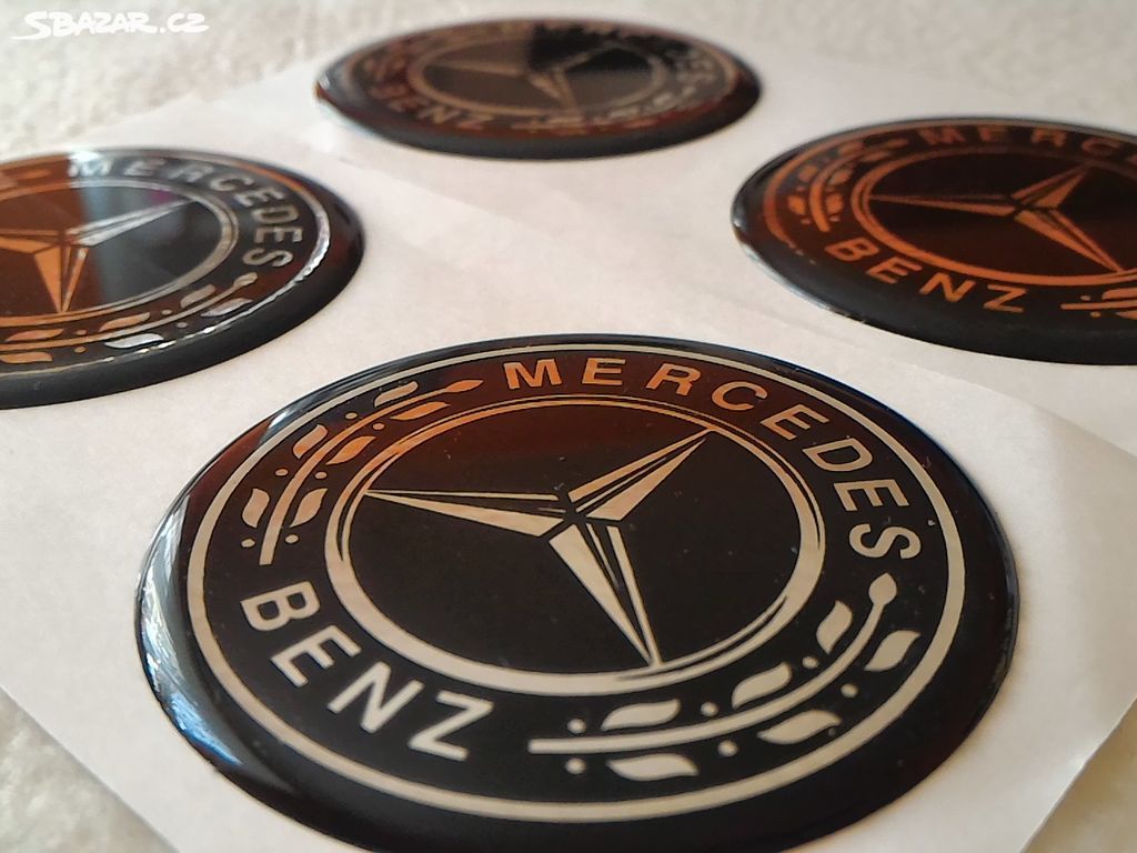 Znaky poklicovky samolepky 3D-loga Mercedes Benz