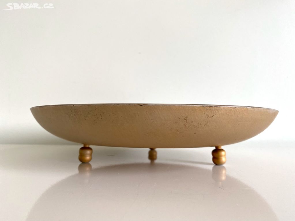 Dekorativní hliníkový talíř podnos misa miska