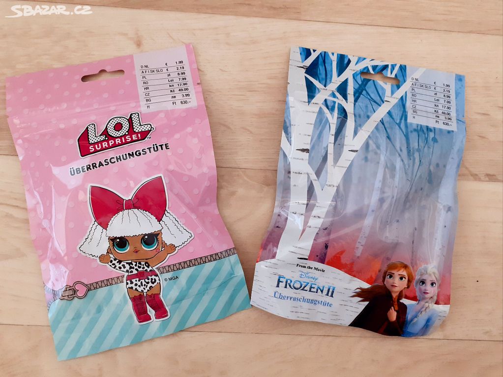 Nové hračky postavičky Frozen, L.O.L.