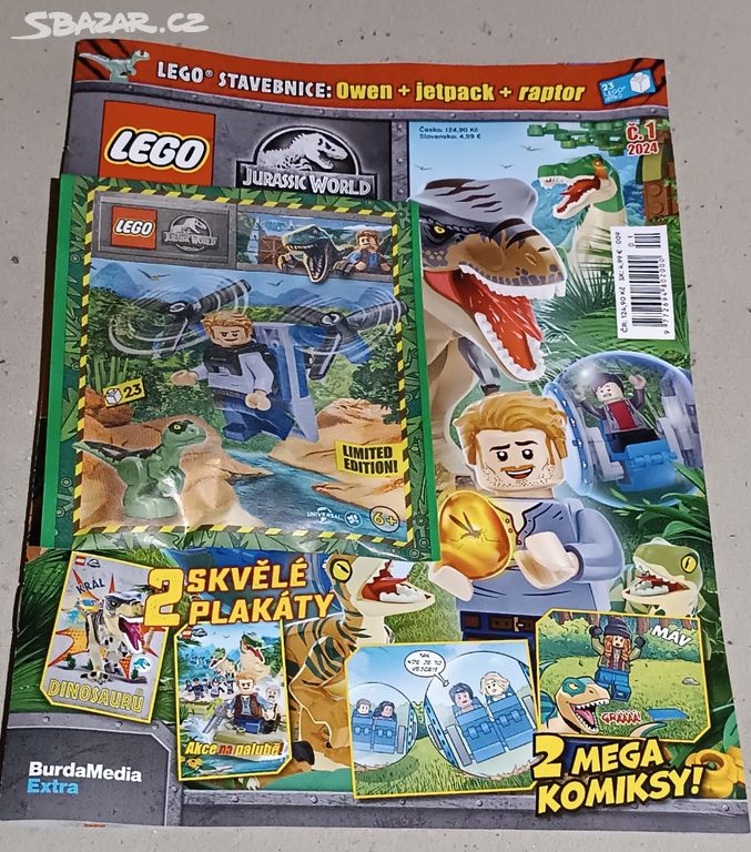 LEGO JURASSIC WORLD 1/24 - časopis + hračka