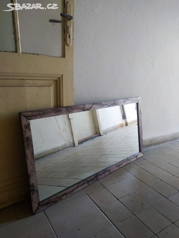 Dřevěné zrcadlo 120 x 60cm - NYNÍ SLEVA 20% !