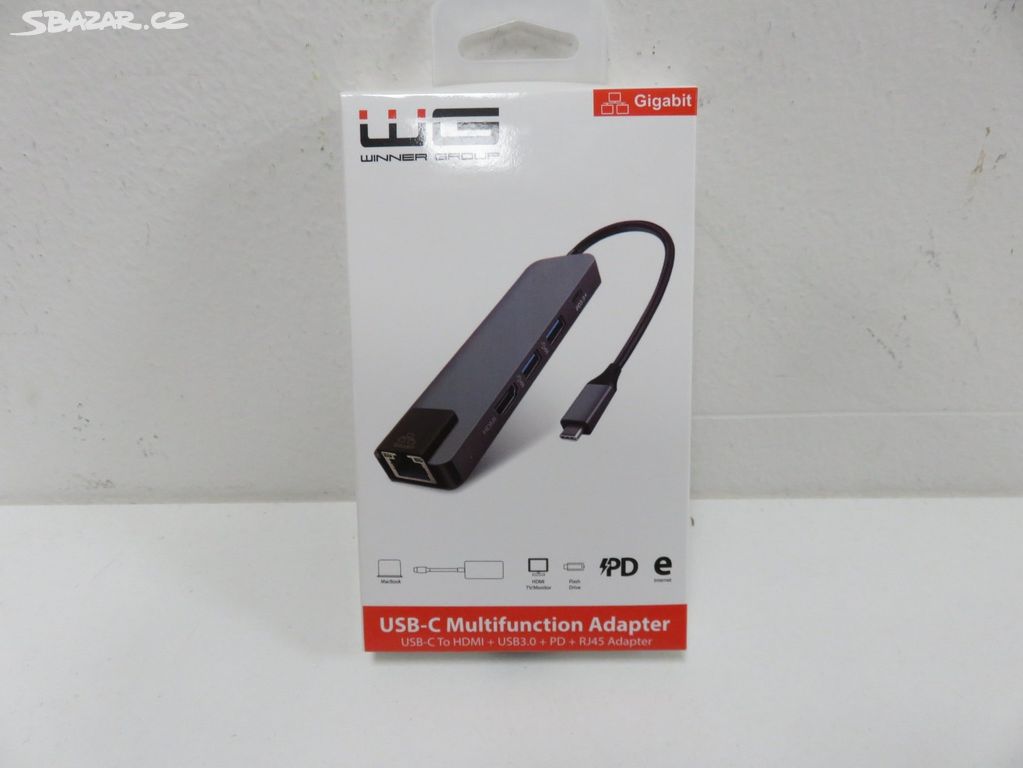 USB Hub WG USB-C/HDMI, RJ45, 2x USB 3.0, USB-C