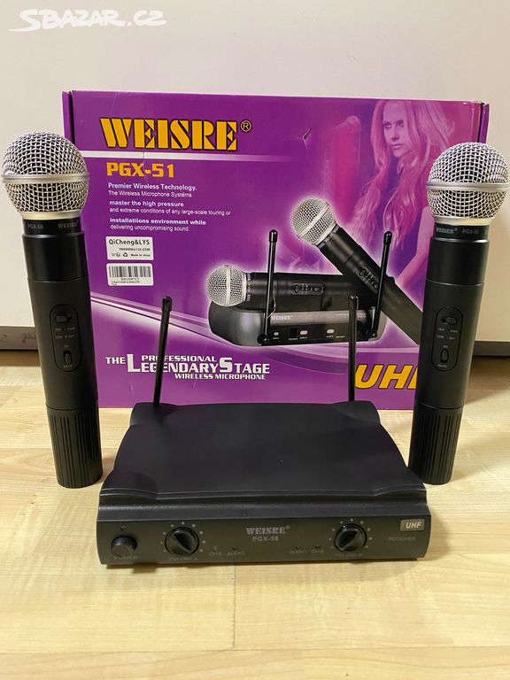 WEISRE PGX - 58 mikrofonní systém pro karaoke