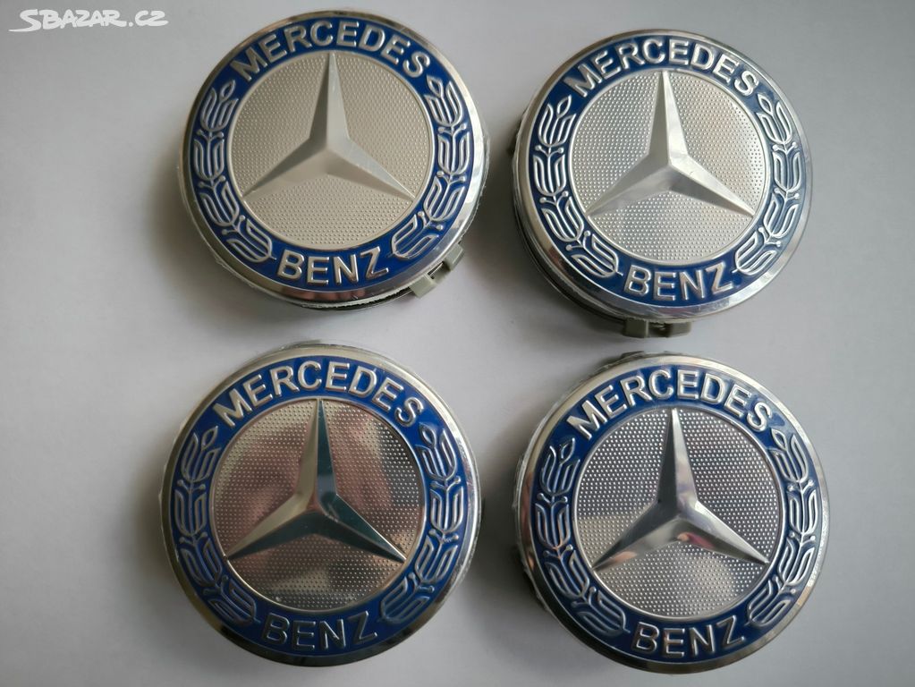 Středové kryty kol Mercedes Benz 7,5 cm