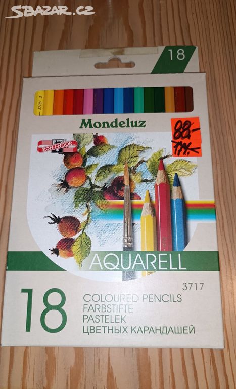 Pastelky Mondeluz KOH-I-NOOR Aquarell 18ks