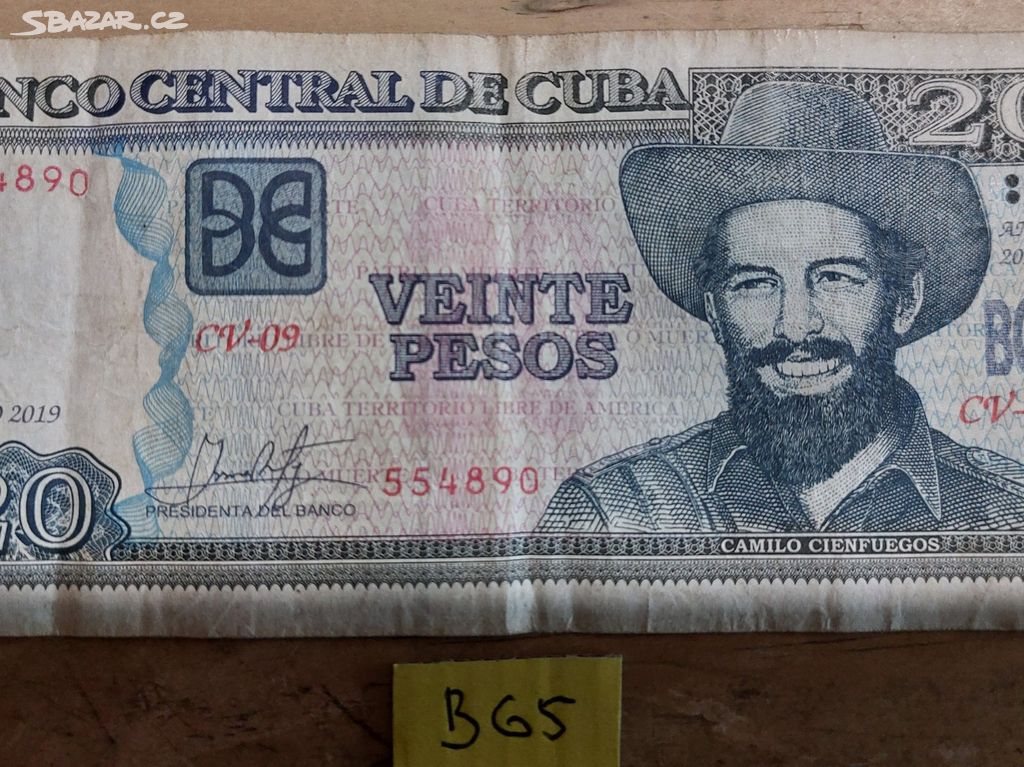 20 pesos 2019 Kuba (B65) Bankovka.