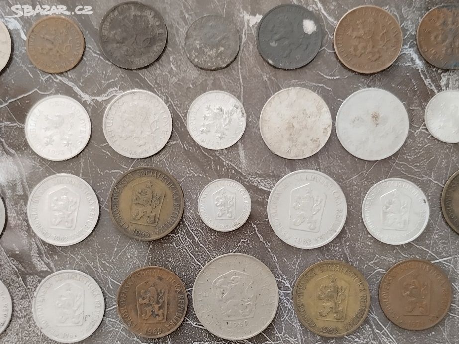 Různé mince ČR od roku 1929 - 1971