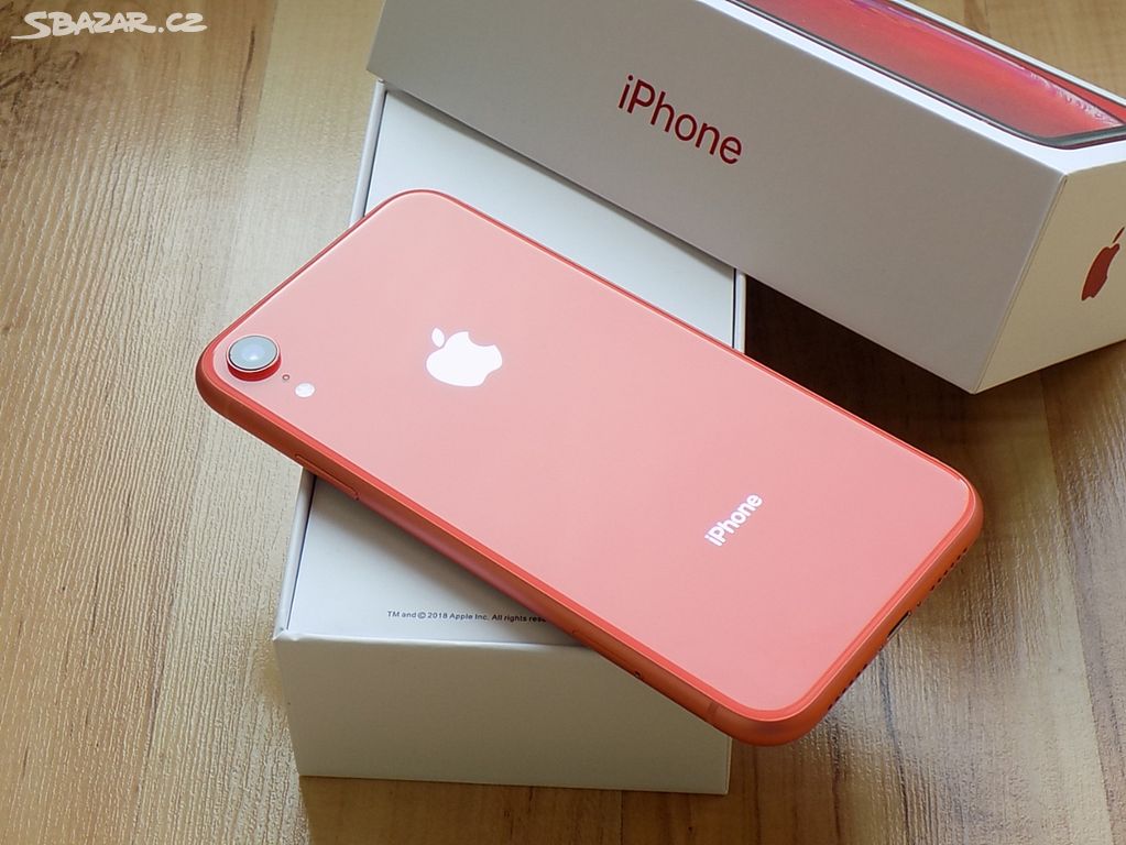 APPLE iPhone XR 64GB Coral - ZÁRUKA - TOP STAV