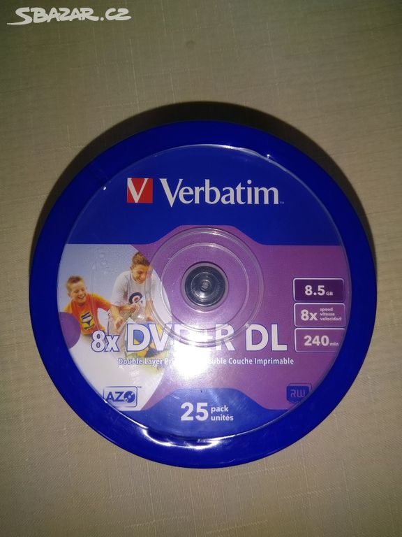 Prodám VERBATIM DVD+R DL 8.5GB